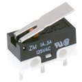 C&K Components Snap Acting/Limit Switch, Spdt, Momentary, 0.2A, 60Vdc, 3 Pcb Hole Cnt, Solder Terminal, Leaf ZMCHM9L3T